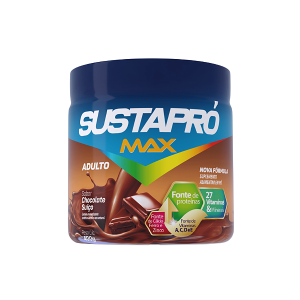 SUSTAPRÓ MAX CHOCOLATE SUÍÇO 400G