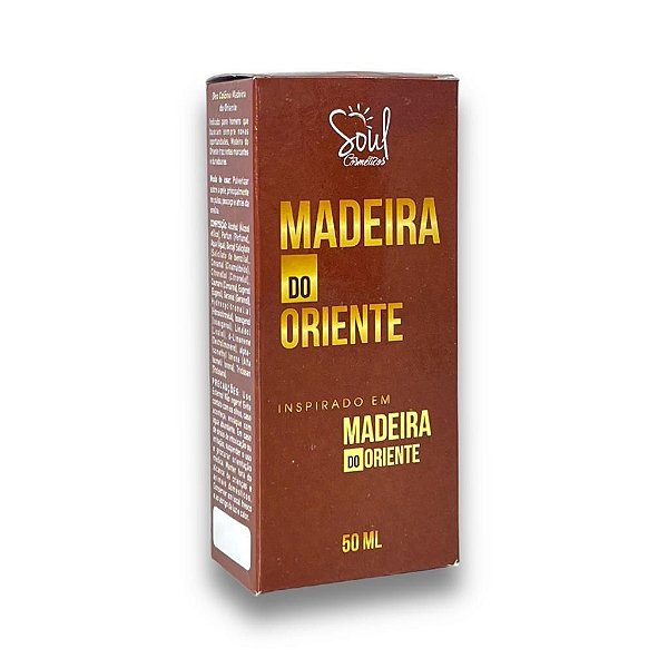 Deo Colônia Madeira do Oriente Soul Cosméticos 50ml