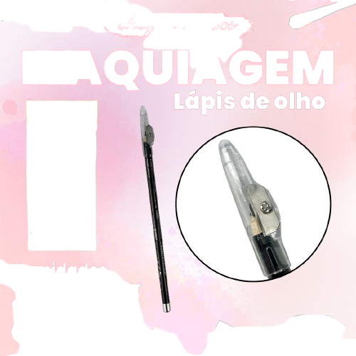 Lápis de Olho Com Apontador Preto