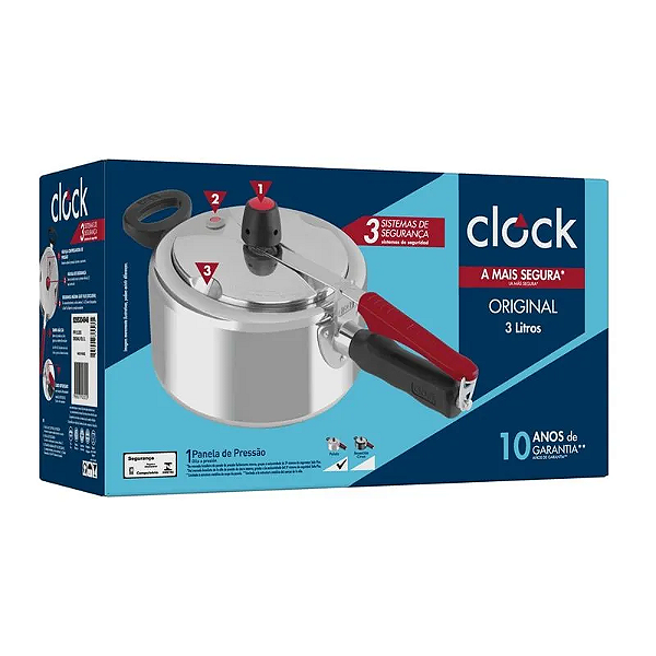 Panela de Pressão Clock 3 Litros