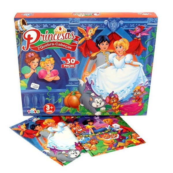 QUEBRA-CABEÇA PRINCESAS COM 30 PEÇAS