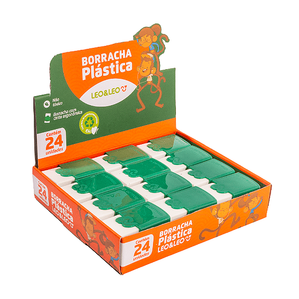 BORRACHA PLASTICA BR C/CINTA VERDE LEO&LEO