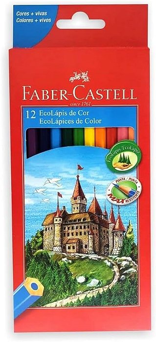 LÁPIS DE COR 12UN FABER CASTELL