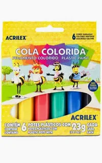 COLA COLORIDA ACRILEX 6 UN