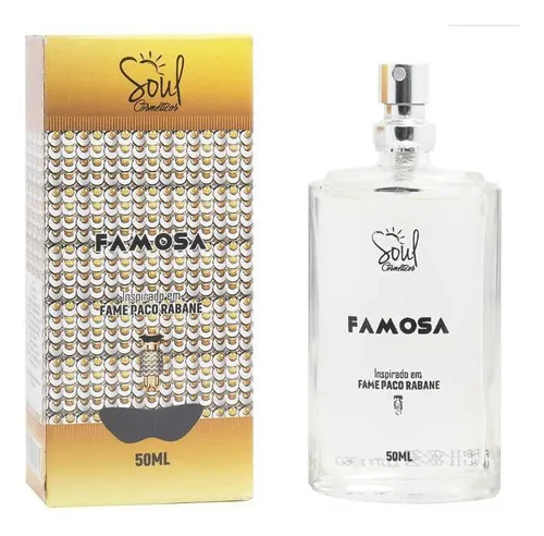 Deo Colônia Famosa Soul Cosméticos 50ml