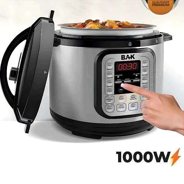 Panela de pressão elétrica digital 6L BAK