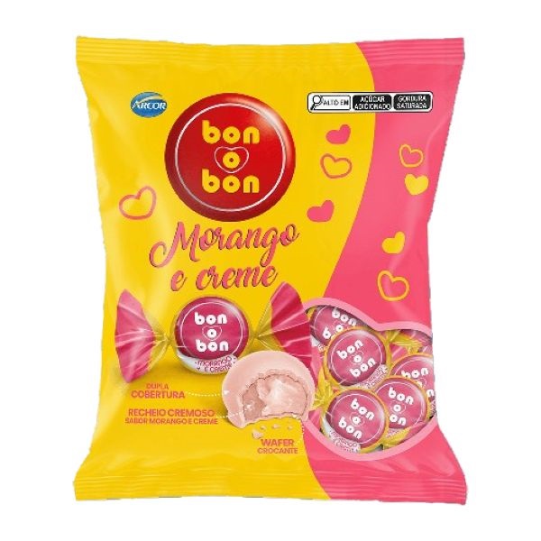 BOMBOM ARCOR MORANGO 750G