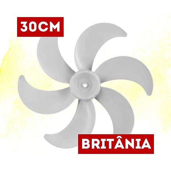 HELICE BRITANIA 30CM 6 PAS PROTECT SIX C/REBAIXO CINZA