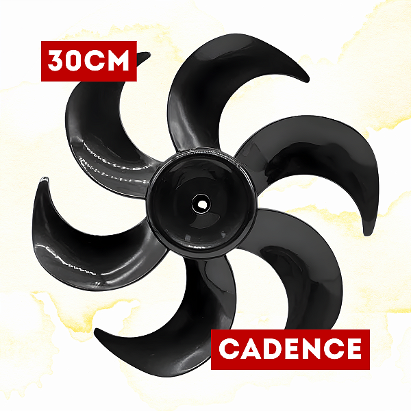 HÉLICE 30CM 6 PÁS VENTILADOR CADENCE VTR560 / VTR587 PRETO - HR11877