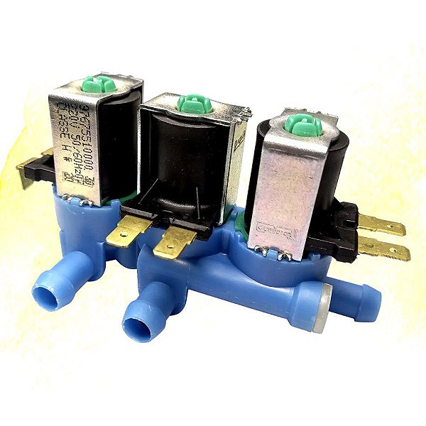 VALVULA TRIPLA RETA ELECTROLUX 220V 64500222 LTR15 LTC15 EMICOL 97675510000