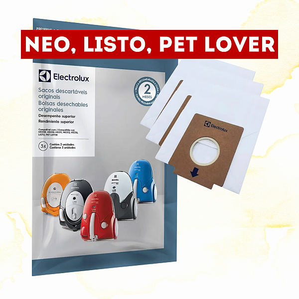 SACOS ASPIRADOR NEO LISTO PETLOVER - ORIGINAL 41044031