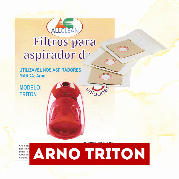 SACOS ASPIRADOR ARNO TRITON ALL CLEAN