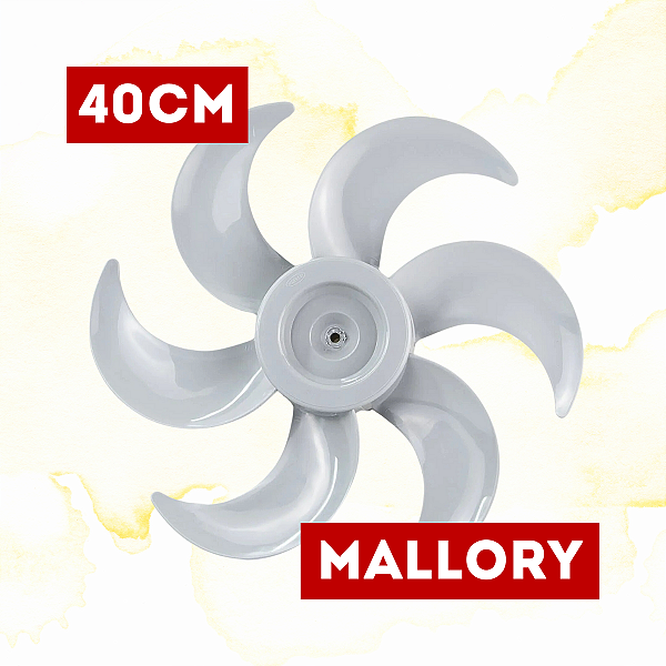 HÉLICE 40CM 6PÁS VENTILADOR MALLORY TURBO SILENCE - MEBRASI