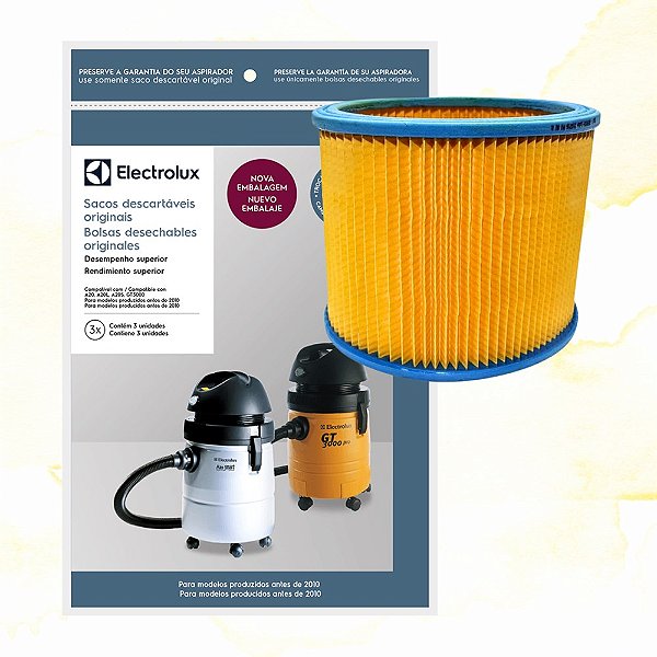 SACO A20810801 + FILTRO SANFONADO AZUL ASPIRADOR ELECTROLUX