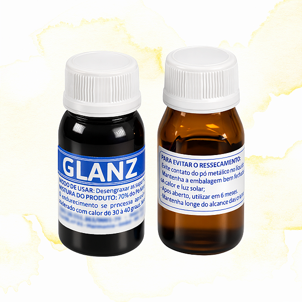 SOLDA A FRIO GLANZ - PARA VEDAÇÃO EM ALUMÍNIO - PÓ METÁLICO + LÍQUIDO