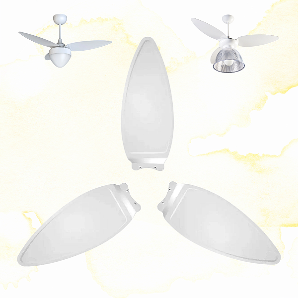 KIT 3 PÁS VENTILADOR DE TETO VENTISOL AIRES / PRISMA - ORIGINAL