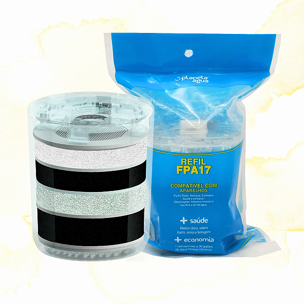REFIL FPA17 BEBEDOURO PURIFIC PRATIC / NATUREZA / ECOLÓGICO / SAÚDE - PLANETA ÁGUA 1165A