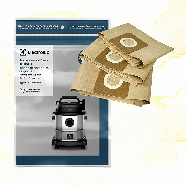 SACOS ASPIRADOR ELECTROLUX GT20I INOX - ORIGINAL A25137301