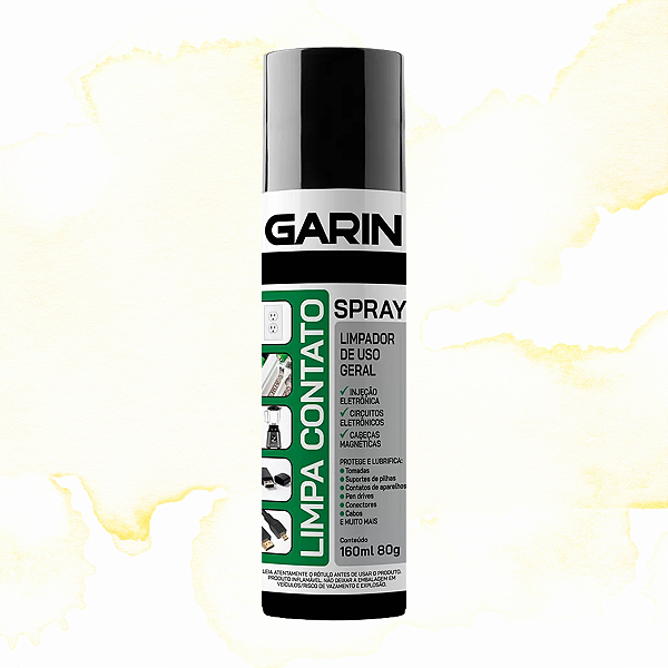 LIMPA CONTATO SPRAY PARA APARELHOS ELETRÔNICOS - GARIN 160ML 80G