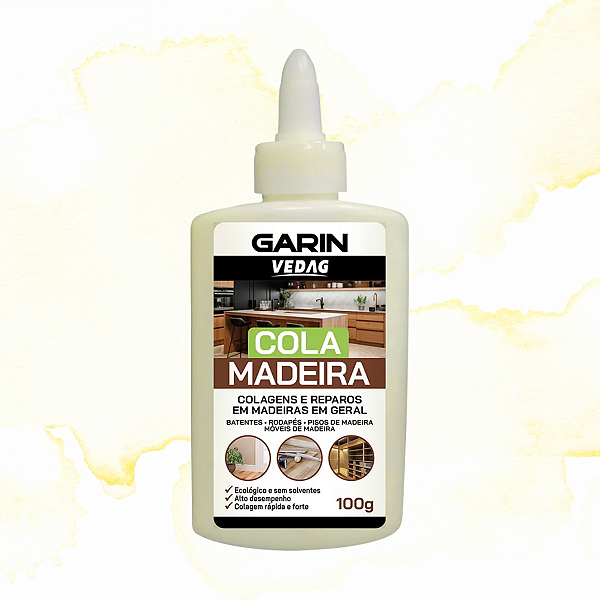 COLA MADEIRA VEDAG - BATENTE RODAPÉ MÓVEIS E PISOS DE MADEIRA - 100G GARIN