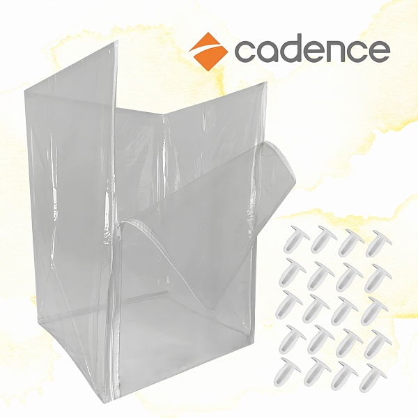SACO SECADORA CADENCE COMPACT SUN 8KG SCA100 + 20 CLIPS - CAMARA COM ZÍPER E VELCRO