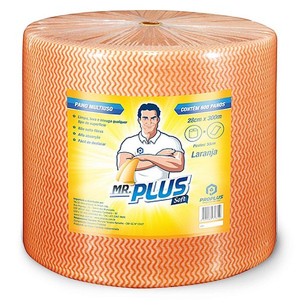 PANO MULTIUSO 35G/M2 LARANJA C/ 0,29X300MTS - OBER MULTI PLUS