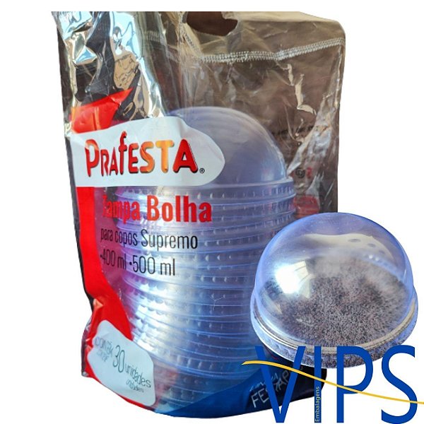TAMPA BOLHA P/ C0PO SUPREMO 400/500ML- PRAFESTA C/30