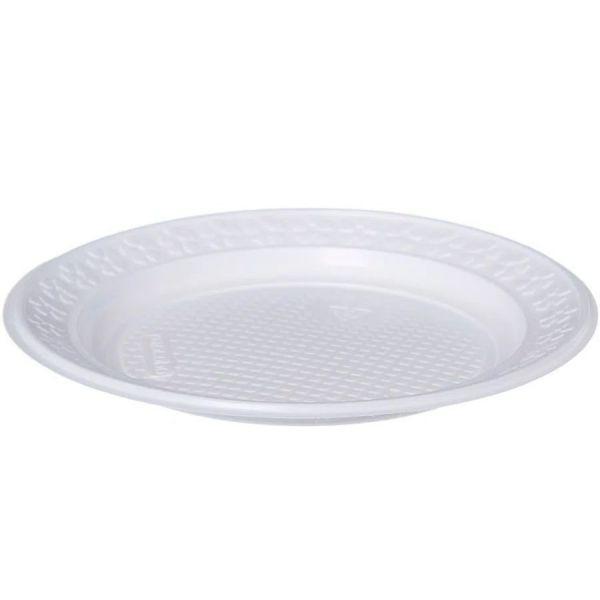 PRATO PLASTICO BRANCO 15CM C/10 - KEROCOPPO