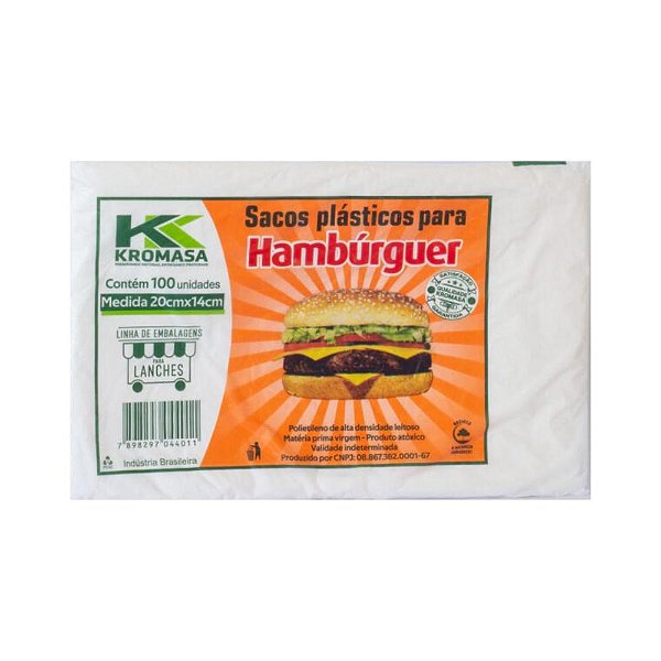SACO PLAST HAMBURGUER 20X14 C/1000
