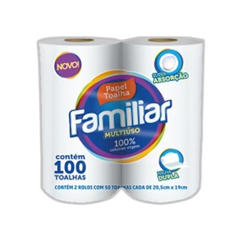 TOALHA DE PAPEL FAMILIAR C/2 ROLOS