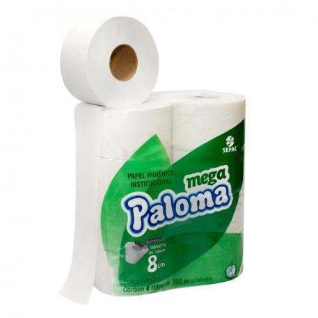 PAPEL HIGIENICO ROLAO BRANCO C/8X300MTS - JAE VERDE