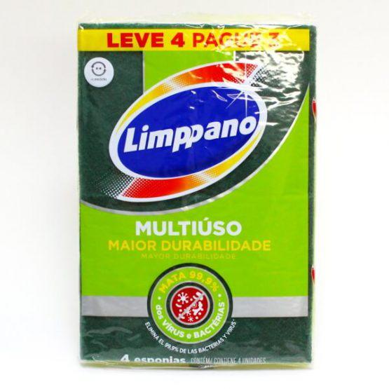 ESPONJA DUPLA FACE LIMPPANO C/10
