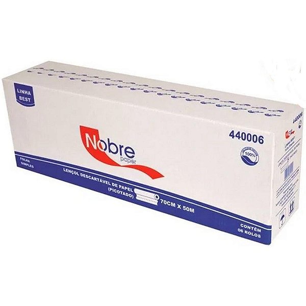 LENCOL HOSPITALAR 50 X 70 PICOTADO NOBRE C/6