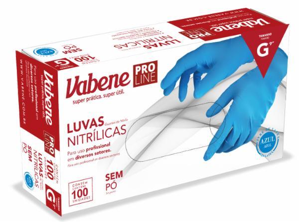 LUVA NITRILICA G CX C/50 - VABENE
