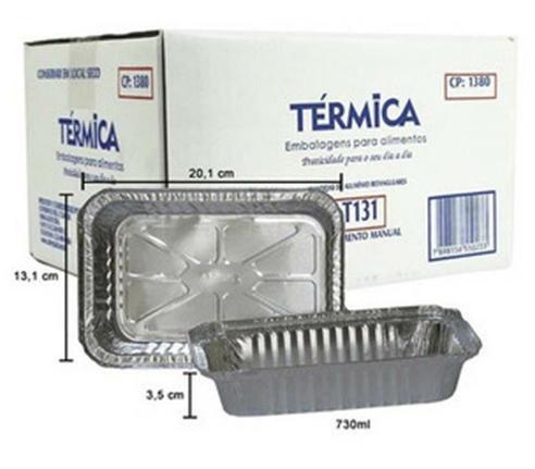 QUENTINHA DE ALUMINIO T131 - 730ML CX C/100 - TERMICA