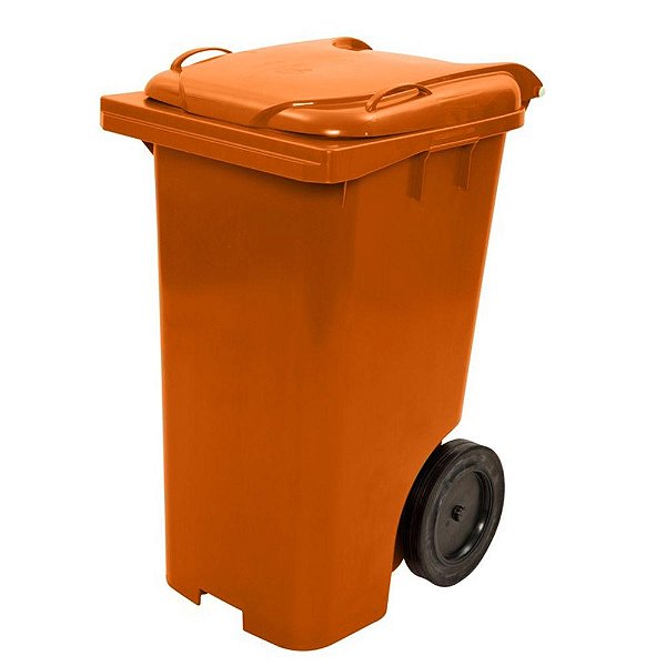 CONTENTOR DE LIXO BRANCO EURO 240LTS C/RODA 200MM