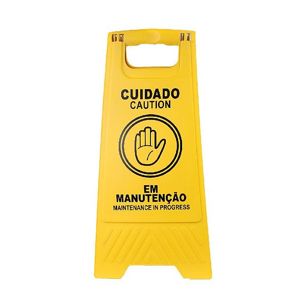 PLACA SINALIZADORA EM MANUTENÇÃO
