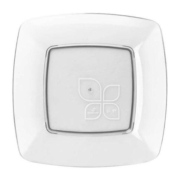 PRATO QUADRADO CRISTAL 21 CM C/100