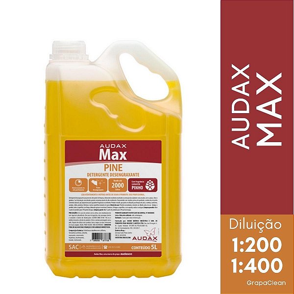 DETERGENTE DESENGRAXANTE  MAX PINE 5LTS - AUDAX