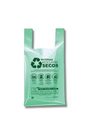 SACOLA PLASTICA BIODEGRADAVEL VERDE 38X50 C/ 500