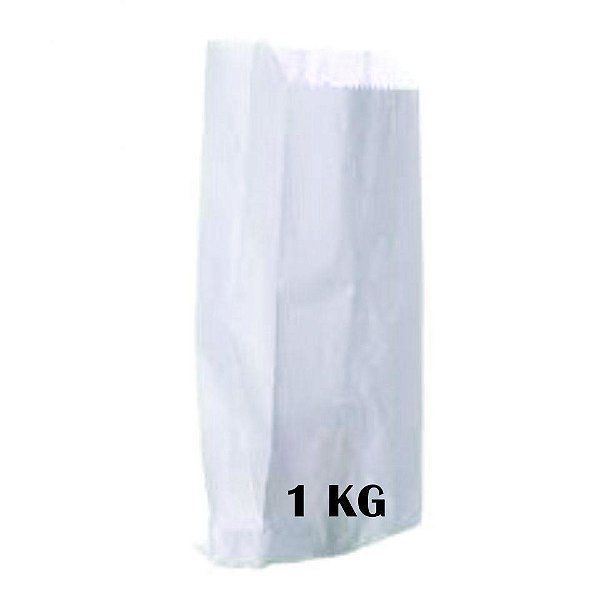 SACO DE PAPEL 1 KG MONO BRANCO C/500  (32X16) - EMBALABEM