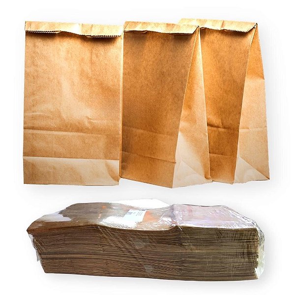 SACO DE PAPEL KRAFT P/ DELIVERY DECORADO 24 X 36 X 12 C/50