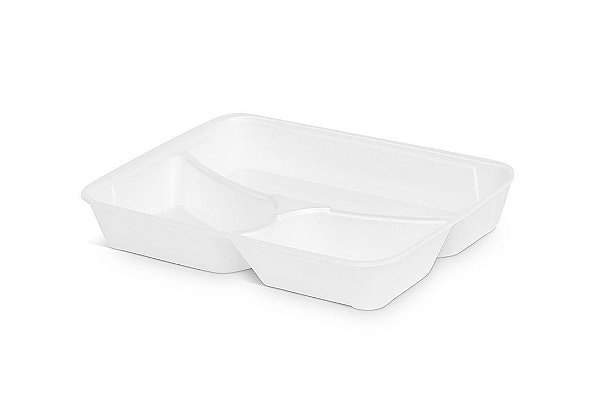 TAMPA P/ESTOJO ISOPOR 3/4 DIV 1100 ML C/100 - ( HF100 TP) - FIBRAFORM