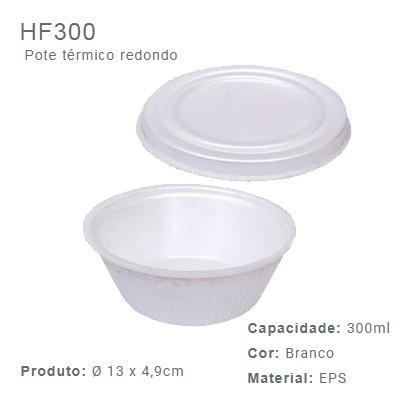 POTE TERMICO ISOPOR 300 ML C/400- (HF 300)- FIBRAFORM