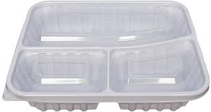 TAMPA P/ BANDEJA PTA 3 DIV 1150ML CX C/200 JPS330 - SIRY GLOBAL