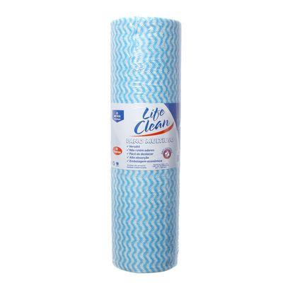 PANO MULTIUSO ROLINHO 35G/M2 AZUL C/ 0,28X25MTS - LIFE CLEAN