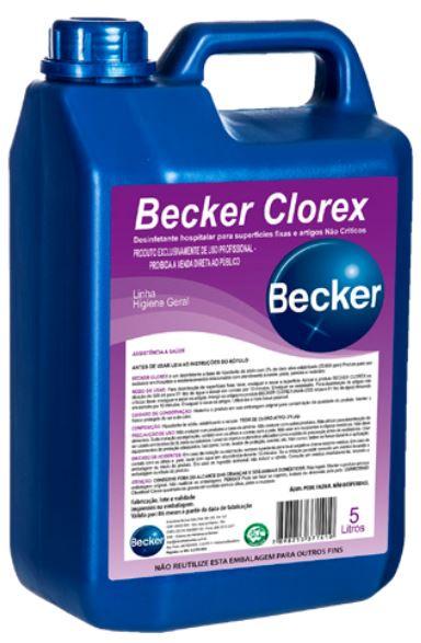 DESINF/SANITIZANTE PARA HORTIFRUTICOLAS BECKER CLOREX 5L (PA4226) -  BECKER