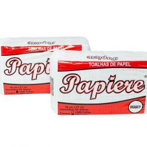 PAPEL TOALHA INTERF.BCO F SIMPLES 20X21 C/1000 - JAE VERMELHO