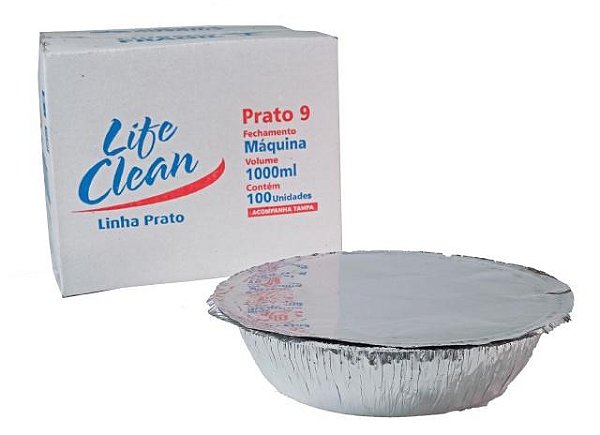 QUENTINHA DE ALUMINIO N 9 MAQUINA CX C/100 - LIFE CLEAN