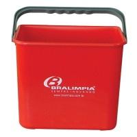 BALDE 4L C/AL�A VERMELHO - BRALIMPIA